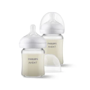 Natural Glass Baby Bottle x 2 (4oz & 6oz) [0m+] SCD878/01 - Image 1