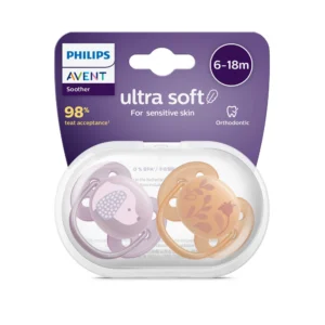 Ultra Soft 柔軟安撫玩嘴 x 2 [6-18個月] SCF091/18 - Image 1