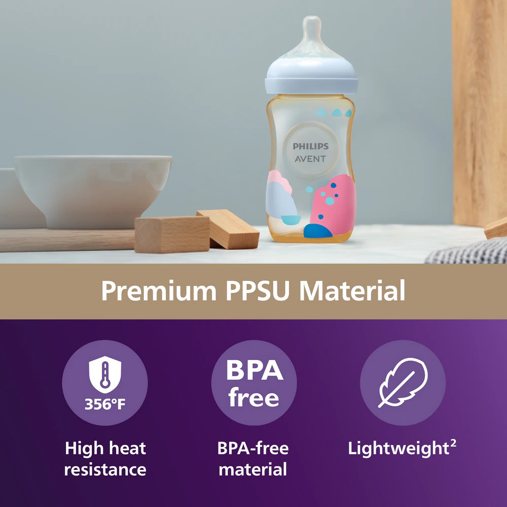PPSU 嬰兒奶瓶及奶嘴 x 2 (9oz) [3-6個月] SCY943/02