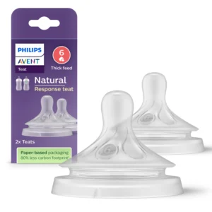 Natural Response Nipple x 2 (thick feed) SCY966/02 - Image 2